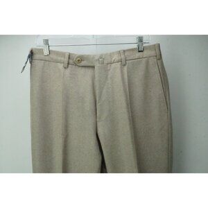 Incotex Brown Flannel Wool Dress Pants Trousers 48 EU Brand NEW